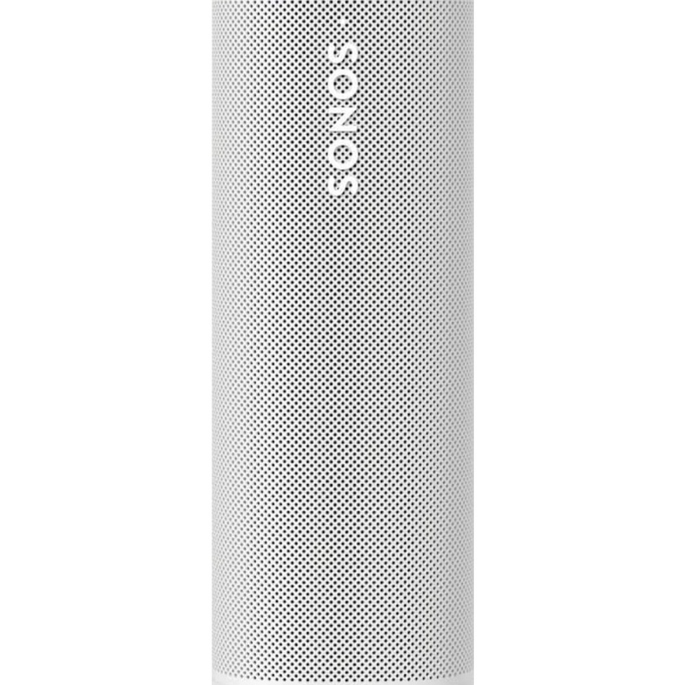 (NEW) White Sonos Roam 2 - Portable Waterproof Bluetooth Speaker (company logo)